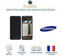 Ecran LCD et Vitre Tactile avec Châssis Noir pour Samsung Galaxy M13 M135