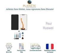 Ecran LCD et Vitre tactile Noir Sans Châssis Pour Huawei P smart+ INE-LX1