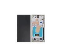 Ecran LCD et Vitre Tactile Soft Oled avec Châssis Crème pour Galaxy S23 Ultra 5G S918