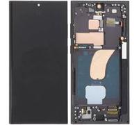 Ecran LCD et Vitre Tactile Soft Oled avec Châssis Graphite pour Galaxy S23 Ultra 5G S918 G