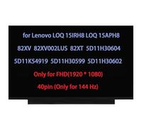 Écran LCD FullHD 19,6 cm de rechange pour Lenovo LOQ 15IRH8 82XV 82XV002LUS pour LOQ 15APH8 82XT 5D11K54919 5D11H30599 5D11H30604 5D11H30602 20 x 10 80 (144 Hz 40 broches)