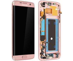Ecran LCD Galaxy S7 Edge Vitre Tactile Bloc écran remplacement rose