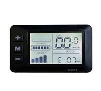 Écran LCD GD01 pour vélo électrique JN Ebike - Écran couleur 36 V-48 V - Code d'erreur de vitesse - Connecteur SM 5 broches pour contrôleur JN - Noir