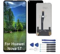 Écran LCD HUAWEI Nova 5T YAL-L21, YAL-L61 - Noir - Taille 6.26 - Kit outils