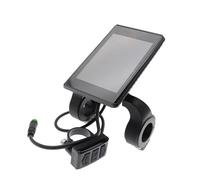 Écran LCD imperméable à 5 centres avec boîtier en ABS - Guidon global de 2,2 cm - Port de charge USB pour données du véhicule - Boîtier ABS - Instrument LCD de moto