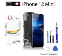 Écran LCD INCELL - OUISMART - iPhone 12 Mini - Noir - Pré-assemblé sur châssis - Kit d'outils inclus