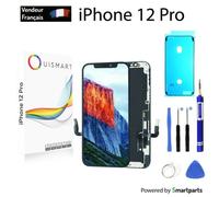 Écran LCD INCELL - OUISMART - iPhone 12 Pro - Noir - Pré-assemblé - Kit d'outils inclus
