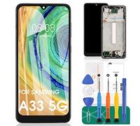 Écran LCD Incell pour Samsung Galaxy A33 5G A336B Cadre Noir Sans Empreinte | Écran LCD Incell 6,4", tactile précis, cadre pré-monté, couleurs nettes, anti-rayures, kit outils, qualité contrôlée, Noir