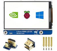Écran LCD IPS 3,2" (H) pour Raspberry Pi 4B/3B+/3B/2B/Zero/Zero W/Zero WH et Jetson Nano et Windows 11/10/8.1/8/7, 480 × 800 pixels, luminosité réglable, sans contact