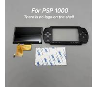 Écran LCD IPS entièrement laminé pour Sony PSP1000 PSP 1000. Avec un couvercle supérieur de remplacement personnalisé. Il n'y a pas de logo sur la coque with white cover