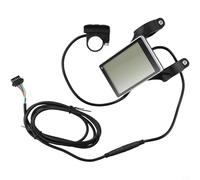 Écran LCD M5 pour vélo E-For - Compteur de vitesse 5 broches avec contrôle - Écran en acier ABS - Affichage de la vitesse de la batterie ODO - Compatible avec le protocole n° 2 - Noir