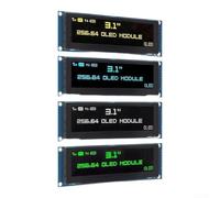 Écran LCD OLED de 3,12" - 256 x 64 - SSD1322 - 16 broches - Parallèle pour Arduino - Composant électronique industriel - Bleu/blanc/jaune/vert (blanc)