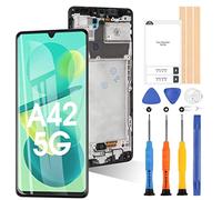 Écran LCD OLED pour Samsung Galaxy A42 5G SM-A426B SM-A426B / DS 6,6 pouces Lunette de remplacement Digitazer Assemblage avec kit de réparation (prend en charge l’empreinte digitale)