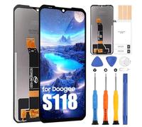 Écran LCD pour Doogee S118, LCD Affichage pour Doogee S118 6.58 Pouces, Écran Tactile Assemblée Remplacement de l'Écran avec Réparation Kit (Argent sans Cadre)