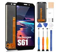 Écran LCD pour Doogee S51 / S61 / S61 Pro LCD Display pour Doogee S51 Ecran Replacement Digitizer Touchscreen Assemblée De Réparation avec Outils, Noir