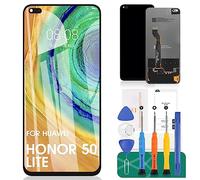 Ecran LCD pour Huawei Honor 50 Lite Ecran LCD pour Huawei Honor X20 Ecran LCD pour Honor50 Lite Ecran Tactile NTN-L22 Assemblage du numériseur NTN-LX1 Kits de pièces détachées (Noir)