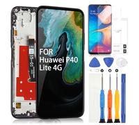 Écran LCD pour Huawei P40 Lite 4G Remplacement Écran Tactile Digitazer Assemblée avec Réparation Kit 6,4 Pouces avec Cadre (pas pour Huawei P40 Lite 5G/E)