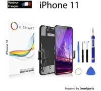 ECRAN LCD POUR IPHONE 11 NOIR VITRE TACTILE SUR CHASSIS AVEC OUTILS OuiSmart®