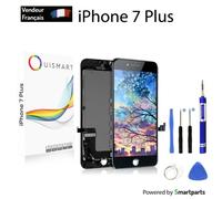 Écran LCD pour iPhone 7 Plus Noir + Vitre Tactile sur Châssis + Kit Outils - OuiSmart