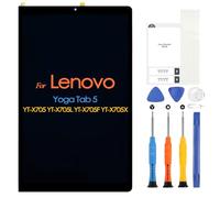 Écran LCD pour Lenovo Yoga Tab 5 LCD Display pour Lenovo Yoga Tab 5 YT-X705 YT-X705L YT-X705F YT-X705X 10,1" Ecran Replacement Écran Tactile Touchscreen Assemblée avec Réparation Kit, Noir