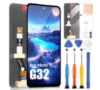 Écran LCD pour Moto G32 LCD Affichage pour Motorola G32 XT2235 6,5" Ecran Replacement Touchscreen Tactile Digitazer Assemblée Remplacement avec Réparation Kit, Noir