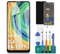 Écran LCD pour Nokia 2.4 Écran LCD pour Nokia 2.4 Écran de remplacement TA-1277 Écran LCD TA-1275 Assemblage du numériseur tactile TA-1274,TA-1270 Kits de réparation(Noir)
