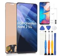 Écran LCD pour OnePlus Nord 2 5G 2021 DN2101 DN2103 Display, Noir | Écran de Rechange pour OnePlus Nord 2 5G 2021 DN2101 DN2103, sans Empreinte, Tactile Assemblée avec Réparation