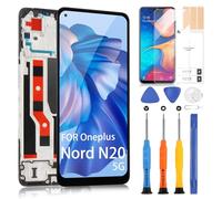 Écran LCD pour OnePlus Nord N20 5G - Remplacement pour 1+ Nord N20 5G GN2200, CPH2459 - Écran tactile numériseur avec outils - Noir avec cadre