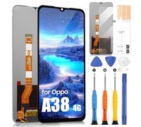 Écran LCD pour Oppo A38 4G / A18 4G LCD Display pour Oppo A38 4G CPH2579 / A18 4G CPH2591 Affichage Ecran Remplacement Tactile Digitazer Assemblée avec Réparation Kit (6,56", Noir)