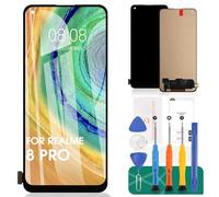 Écran LCD pour Oppo A74 4G Écran Tactile pour Oppo A94 5G Écran Tactile pour Realme 8 4G Assemblage du numériseur pour Reno4 SE Kits de réparation(Noir)