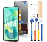 Écran LCD pour Oppo A74 5G / A54 5G / A93 5G CPH2197 CPH2263 6,5" LCD Display Remplacement écran tactile Digitazer Assemblée avec réparation Kit (noir, pas pour la version 4G)