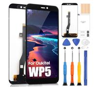 Écran LCD pour Oukitel WP5 Affichage pour Oukitel WP5 Pro Écran tactile Digitazer Full Assembly Remplacement de l'écran avec Kit de réparation (Noir)
