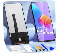 Écran LCD pour Redmi Note 13 Pro Plus+ 5G LCD Display pour Xiaomi Redmi Note13 Pro Plus 5G 23090RA98C Ecran Replacement Digitalizer Touch Screen Assemblée avec Réparation (Noir, sans Empreinte)