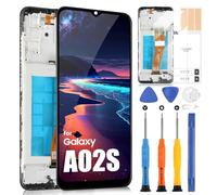 Écran LCD pour Samsung Galaxy A02S A025F SM-A025F SM-A025M LCD Écran Tactile Capteur Digitizer avec Réparation Kit(159 mm, Noir avec cadre, Non pour A025G A025U A025A A025V)