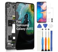 Écran LCD pour Samsung Galaxy A05s LCD Display pour Galaxy A05s SM-A057G SM-A057F SM-A057M Remplacement de l'écran tactile Digitazer Assembly Remplacement avec réparation Kit(6,7", noir avec cadre)