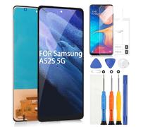 Écran LCD pour Samsung Galaxy A52S 5G pour Galaxy A52S 5G A528 SM-A528B LCD Écran tactile Digitazer Assembly Remplacement avec réparation Kit (Noir)