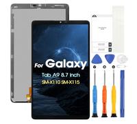 Écran LCD pour Samsung Galaxy Tab A9, écran pour Galaxy Tab A9 SM-X110, LCD Display Touch Screen Assembly avec Réparation Kit (8,7", Noir sans Cadre, Pas pour SM-X115)