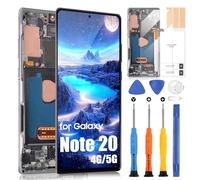 Écran LCD pour Samsung Note 20 4G / 5G LCD Display pour Samsung Galaxy Note 20 N980 N981 Touch Screen Digitizer Assembly + Réparation Kit avec cadre (Incell, ne prend pas en charge les empreintes