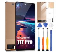 Ecran LCD pour Xiaomi 11T Pro 5G 2107113SG Ecran pour Xiaomi 11T 5G 21081111RG Ecran Tactile Digitizer Full Assembly with Repair Kit, 6.67'', Noir