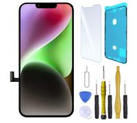 Ecran LCD Remplacement pour iPhone 14 Avec Joint Ecran, Verre trempé et Kit