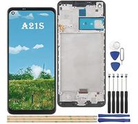 Écran LCD Samsung Galaxy A21S SM-A217F SM-A217M SM-A217N VITRE TACTILE avec châssis NOIR Taille 6.5 + Kit outils