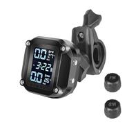 Écran LCD Sans Fil TPMS Testeur De Température Des Pneus Moto, 2 Capteurs, Système D'alarme Surveillance La Pression Du Moteur Dirt Pit Bike Surveillance Précise En Temps Réel