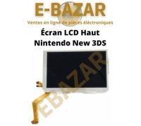 Ecran LCD supérieur compatible Nintendo New 3DS - EBAZAR - Haut de gamme - Noir - Garantie 2 ans