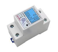Écran Lcd sur Rail Din, réinitialisation du voltmètre zéro, ampèremètre, wattmètre, compteur de consommation d'énergie, facteur de puissance, moniteur électrique