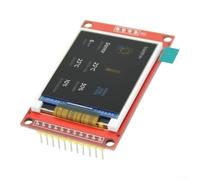 Écran LCD TFT 1,8", 128 x 160 pixels, 65 K | Pour interface spi avec fente pour carte SD pour Arduino C51 pour projets électroniques stm32 Noir