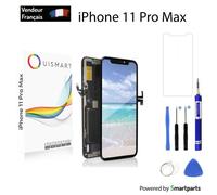 ECRAN LCD TFT OUISMART pour iPhone 11 Pro Max - Noir - Pré-assemblé - Verre trempé