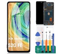 Écran LCD TFT pour Samsung Galaxy S20 FE 5G Écran de remplacement SM-G781B Écran tactile Digitizer Kits de réparation avec cadre (sans fonction d'empreintes digitales)