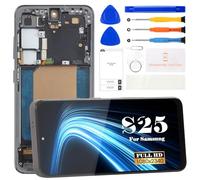 Écran LCD TFT pour Samsung Galaxy S25 - Écran de Remplacement pour Galaxy S25 SM-S931B SM-SM-S931U SM-S931W - Kit de réparation Tactile avec Fame (Noir, sans Empreintes digitales)
