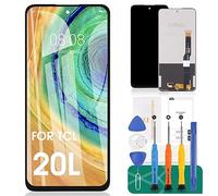 Écran LCD TFT pour TCL 20L 20L + écran de remplacement pour TCL 20L Lite écran tactile pour TCL 20S Digitizer Assemblée Kits de réparation sans cadre (noir)