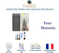Motorola Écran LCD Moto E32/E32S Noir Assemblé sans châssis Remplacement d'écran